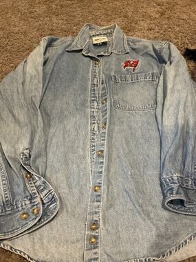 Vintage Tampa Bay Bucaners Denim Shirt - Womes Size Small